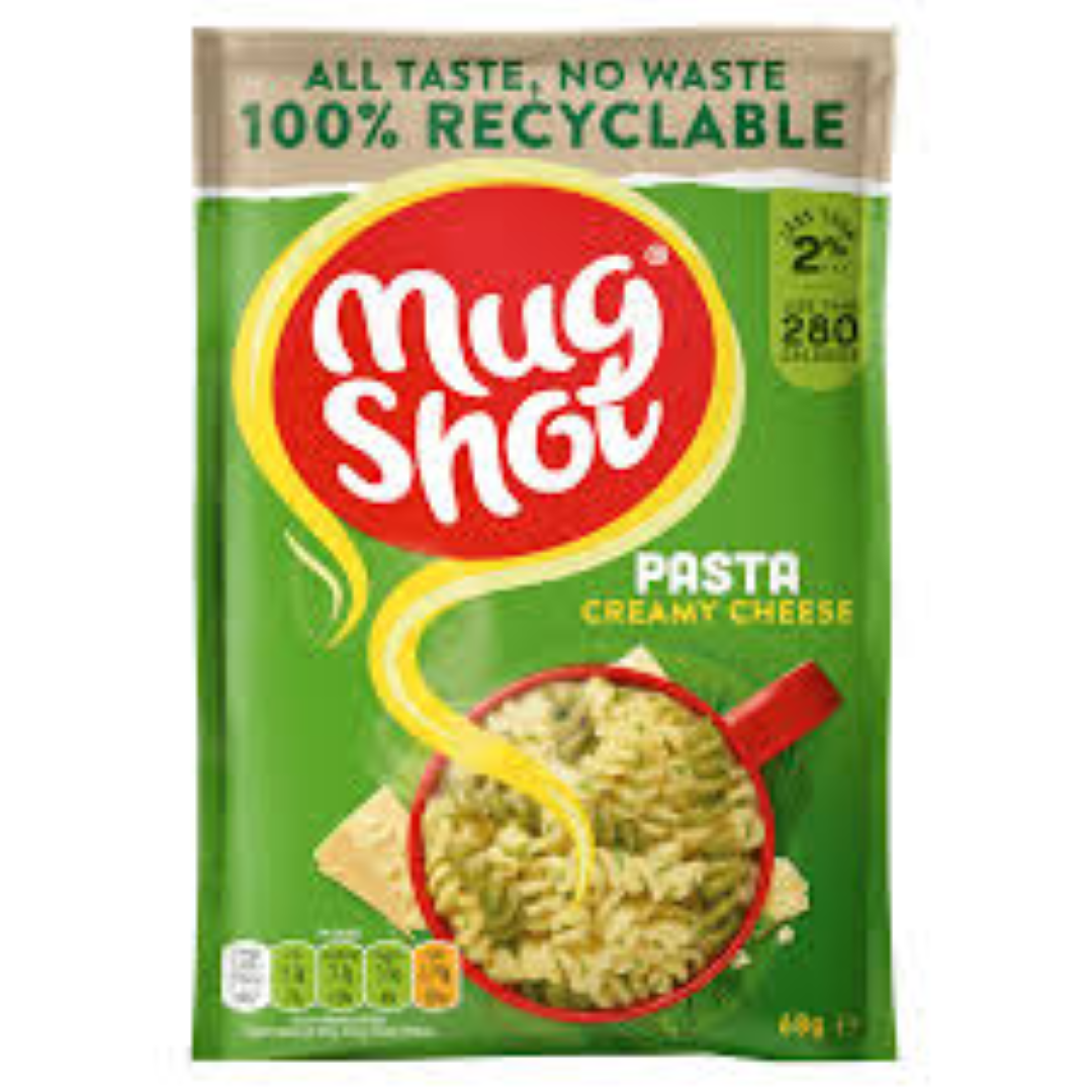 MUG SHOT PASTA CREAMY CHEESE 68G